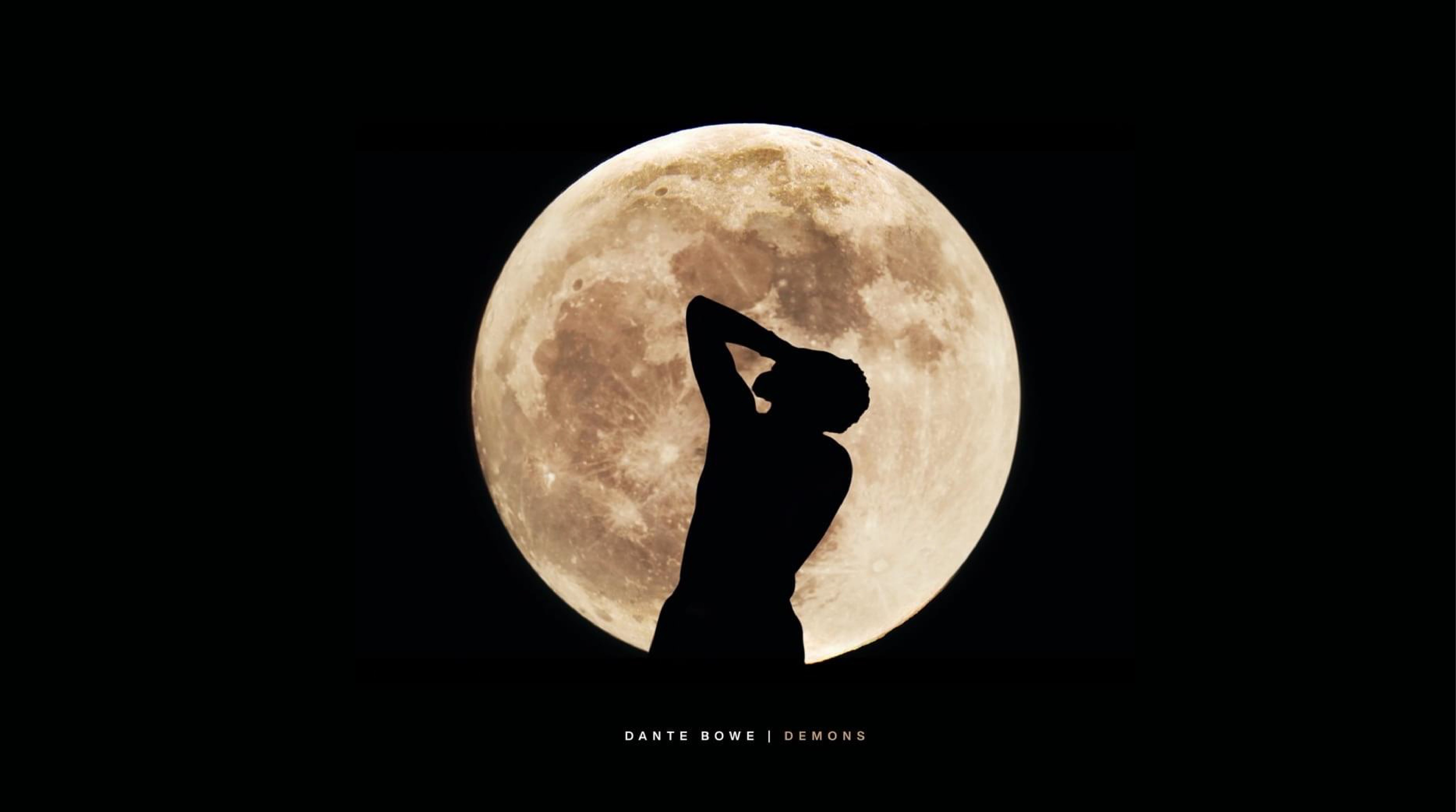 Demons artwork — silhouette against a full moon